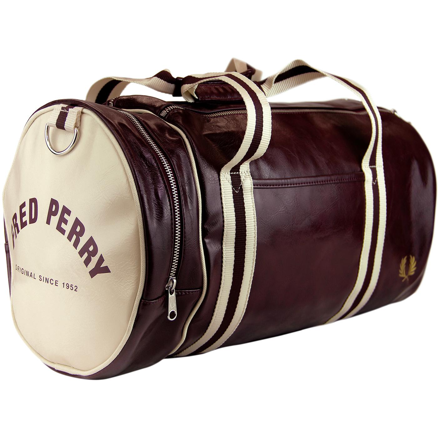 Fred Perry | Bags | Fred Perry Vintage White Barrel Bag | Poshmark