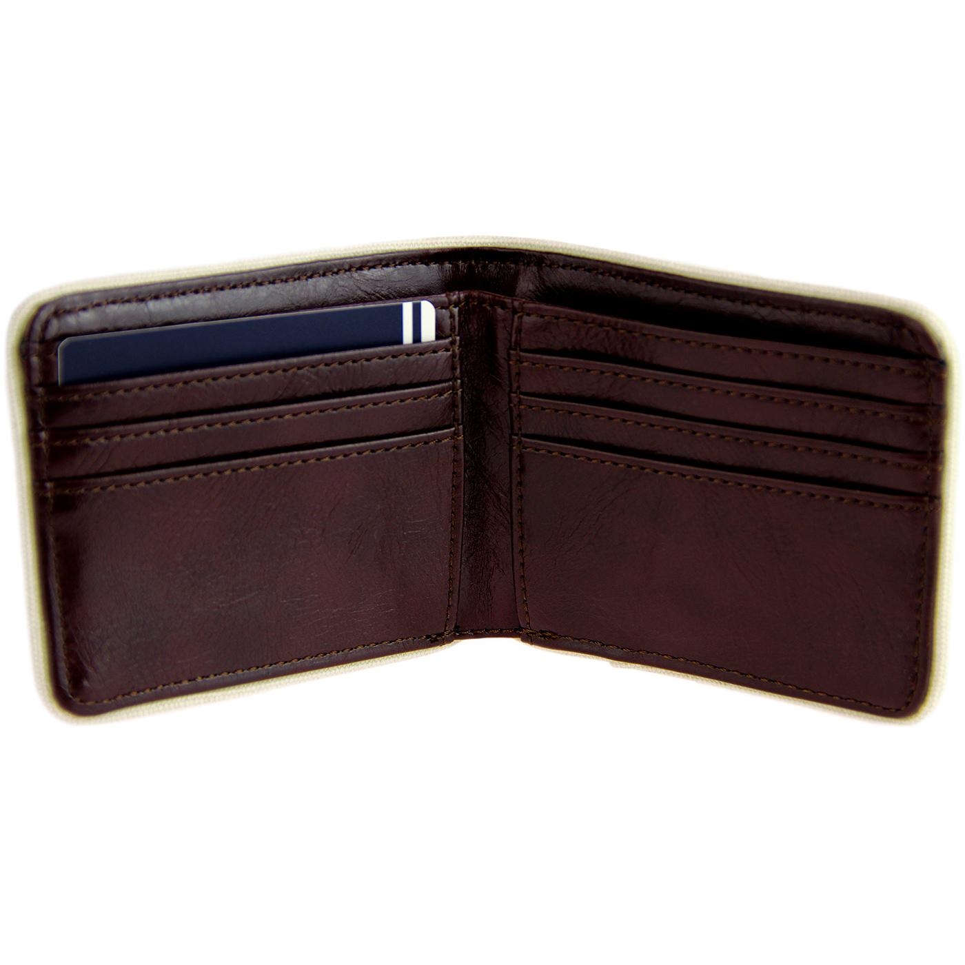 FRED PERRY Classic Embossed Logo Billfold Wallet in Forest