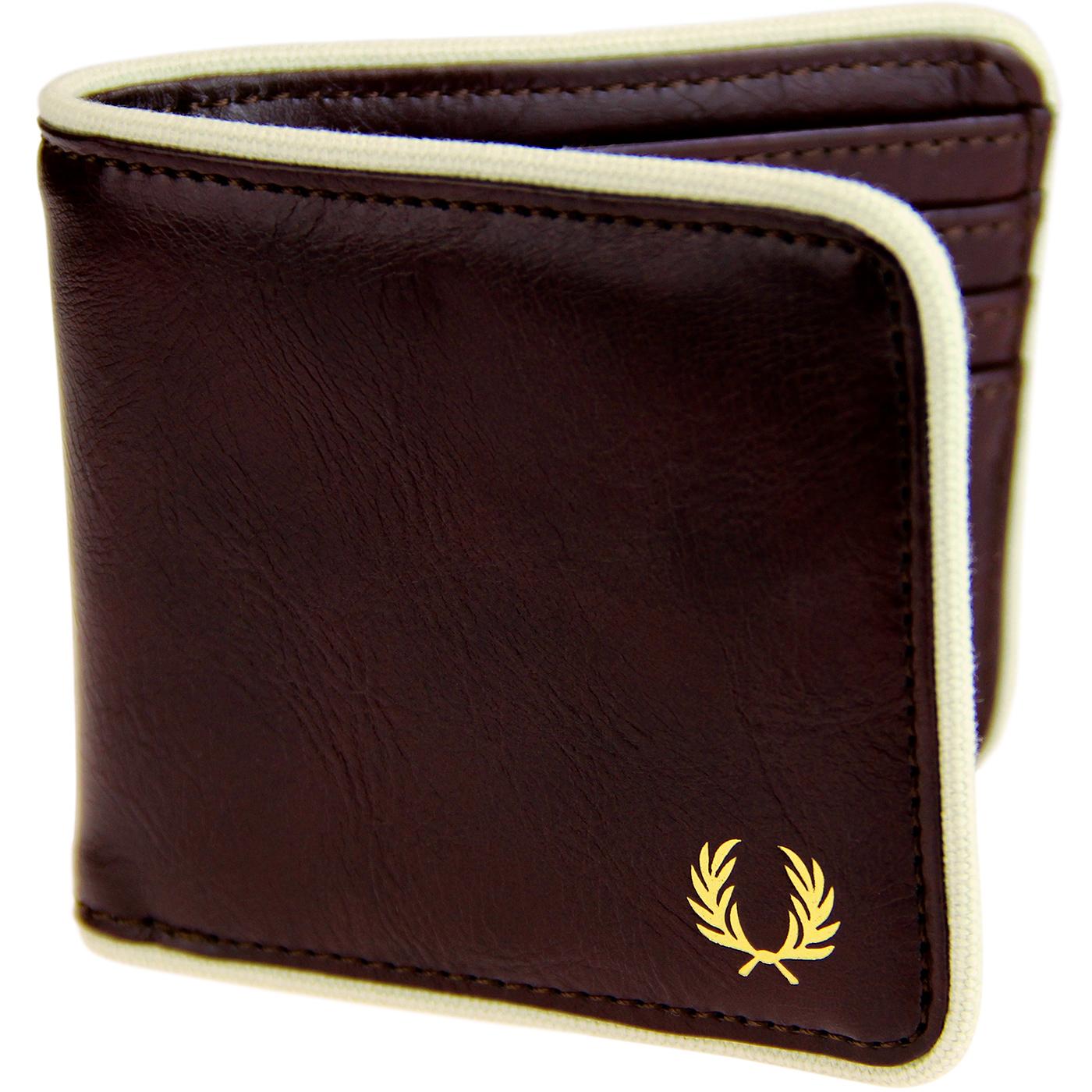 FRED PERRY Classic Logo Billfold Wallet - Port