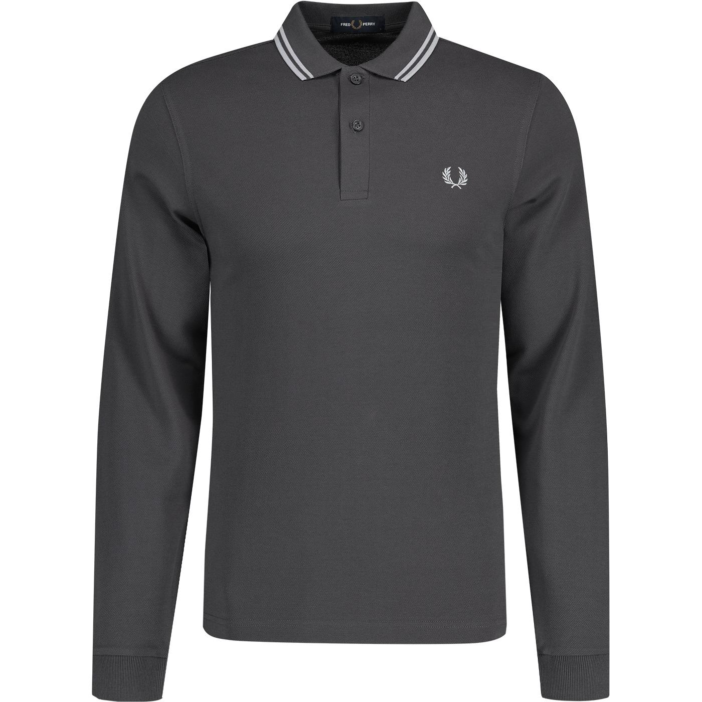M3636 FRED PERRY Mod L/S Twin Tipped Polo (G/L)