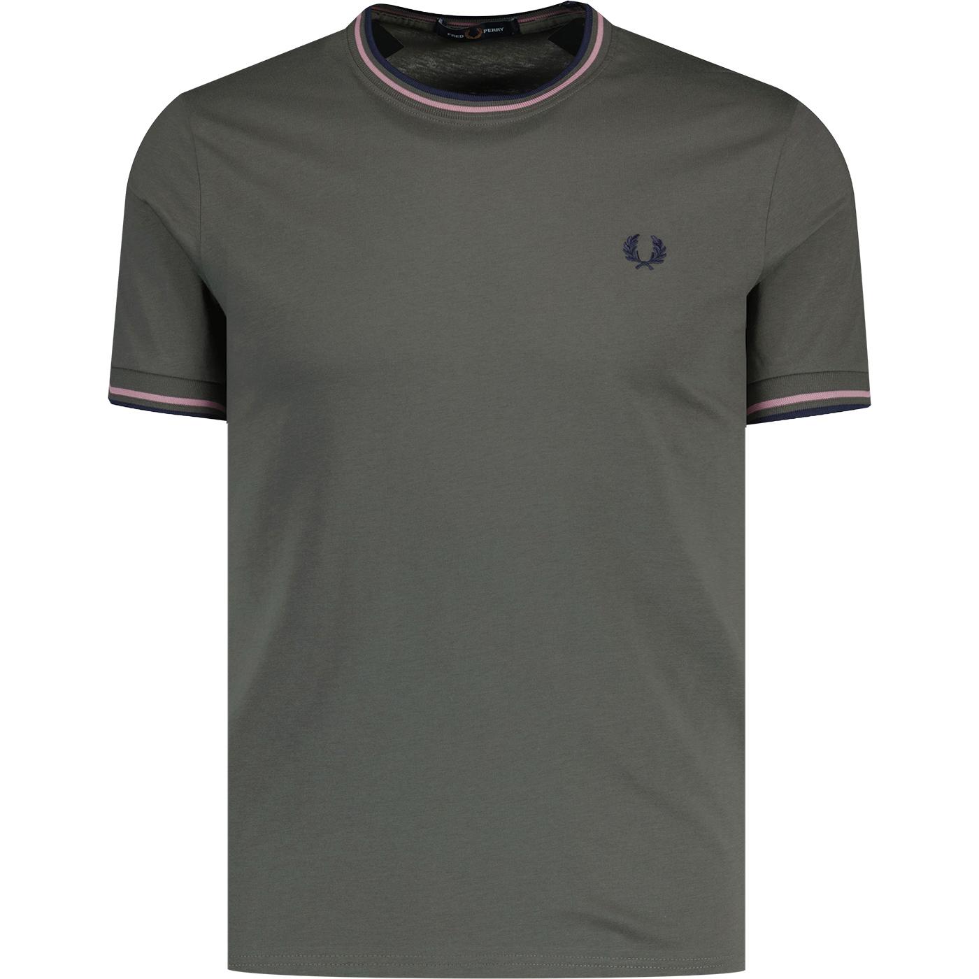 FRED PERRY M1588 Mod Twin Tipped T-Shirt  (FG/DP)