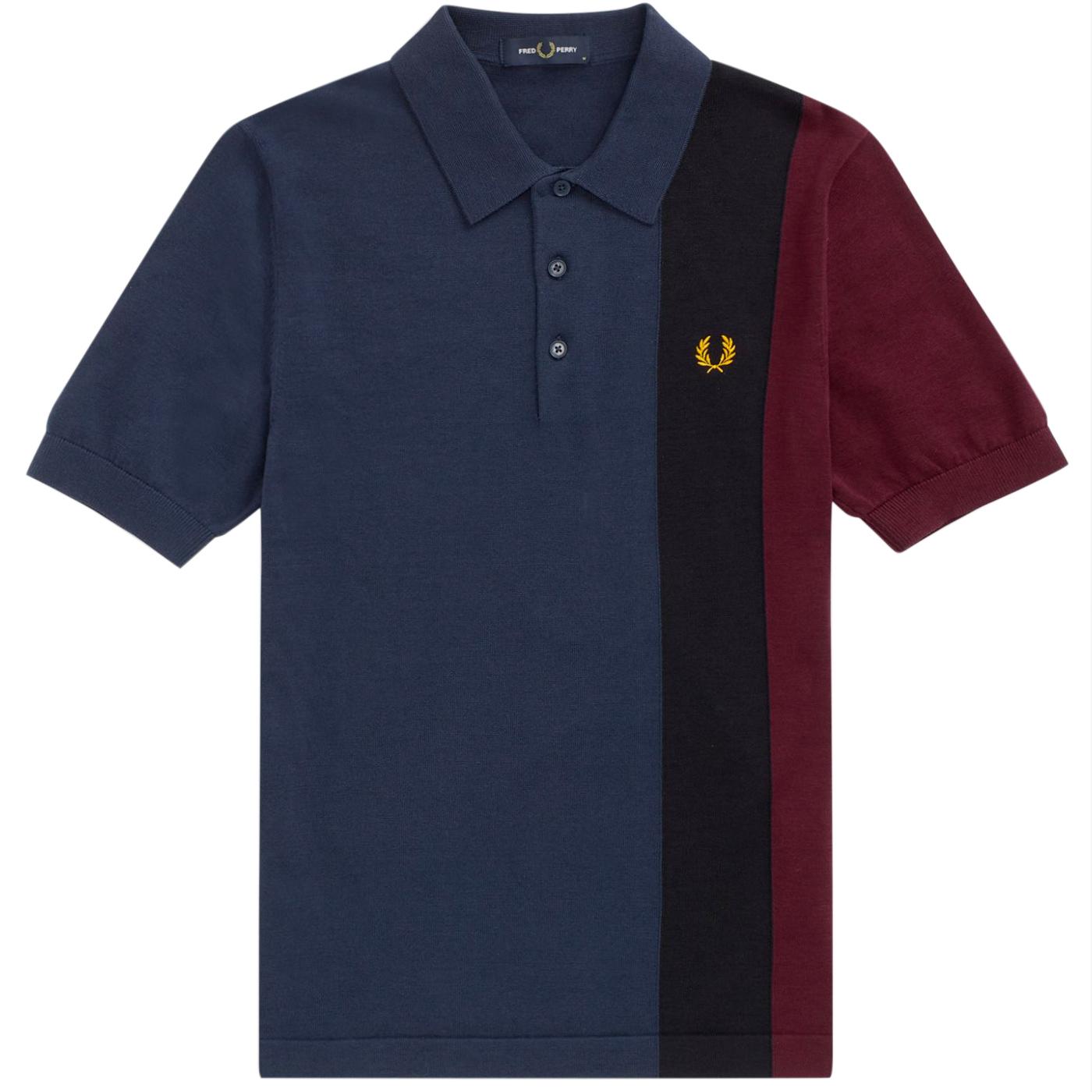 FRED PERRY K9542 Mod Side Panel Knitted Polo Shirt