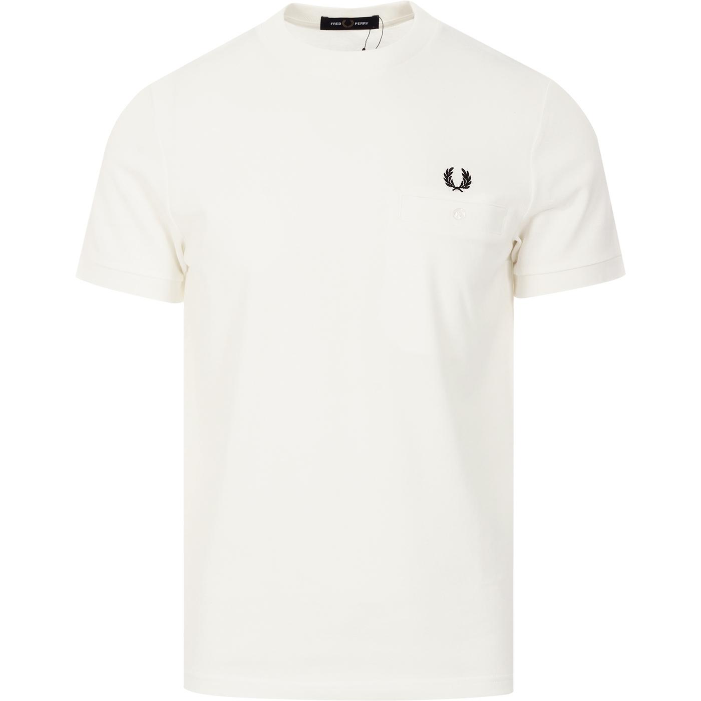 FRED PERRY Retro Mod Pocket Detail Pique Tee (SW)