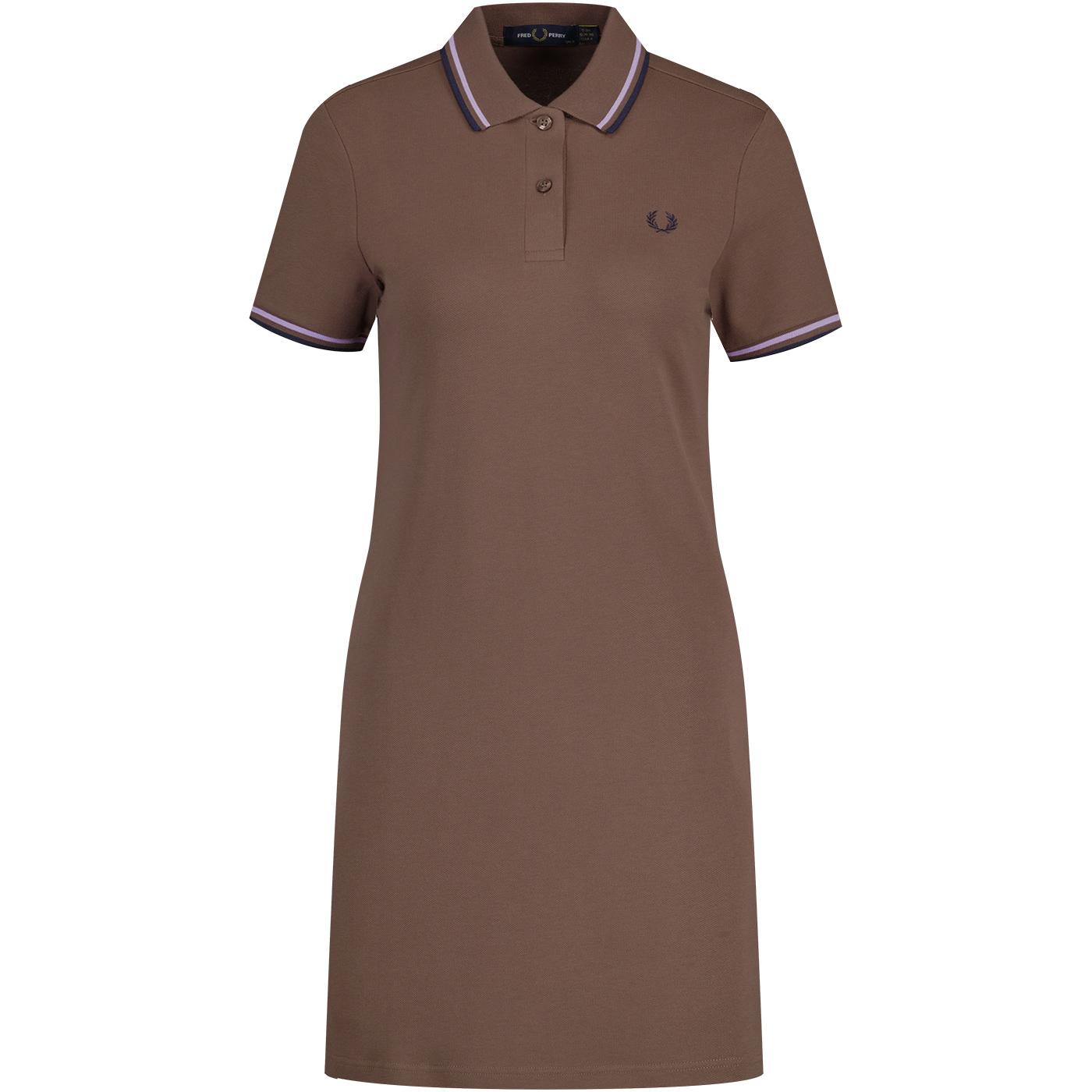 D3600 FRED PERRY Retro Twin Tipped Polo Dress B