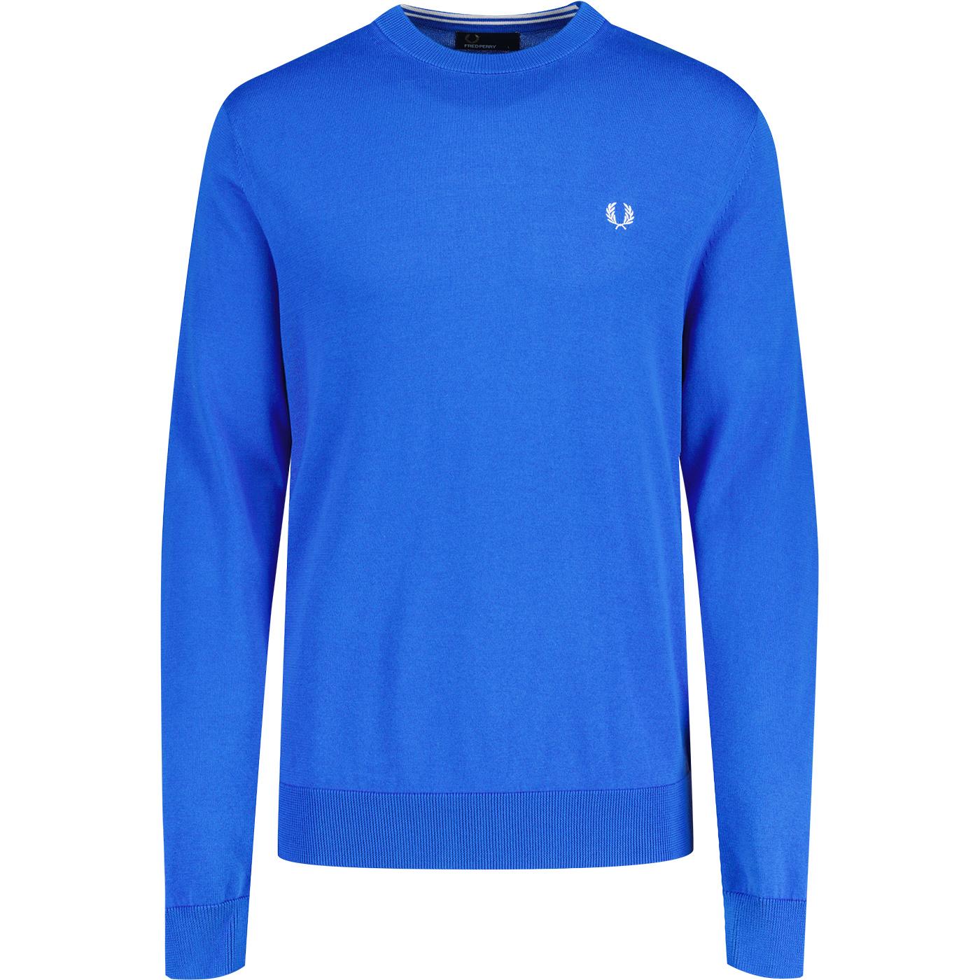 Fred Perry Men's Mod Cotton Crew Neck Jumper (PB)