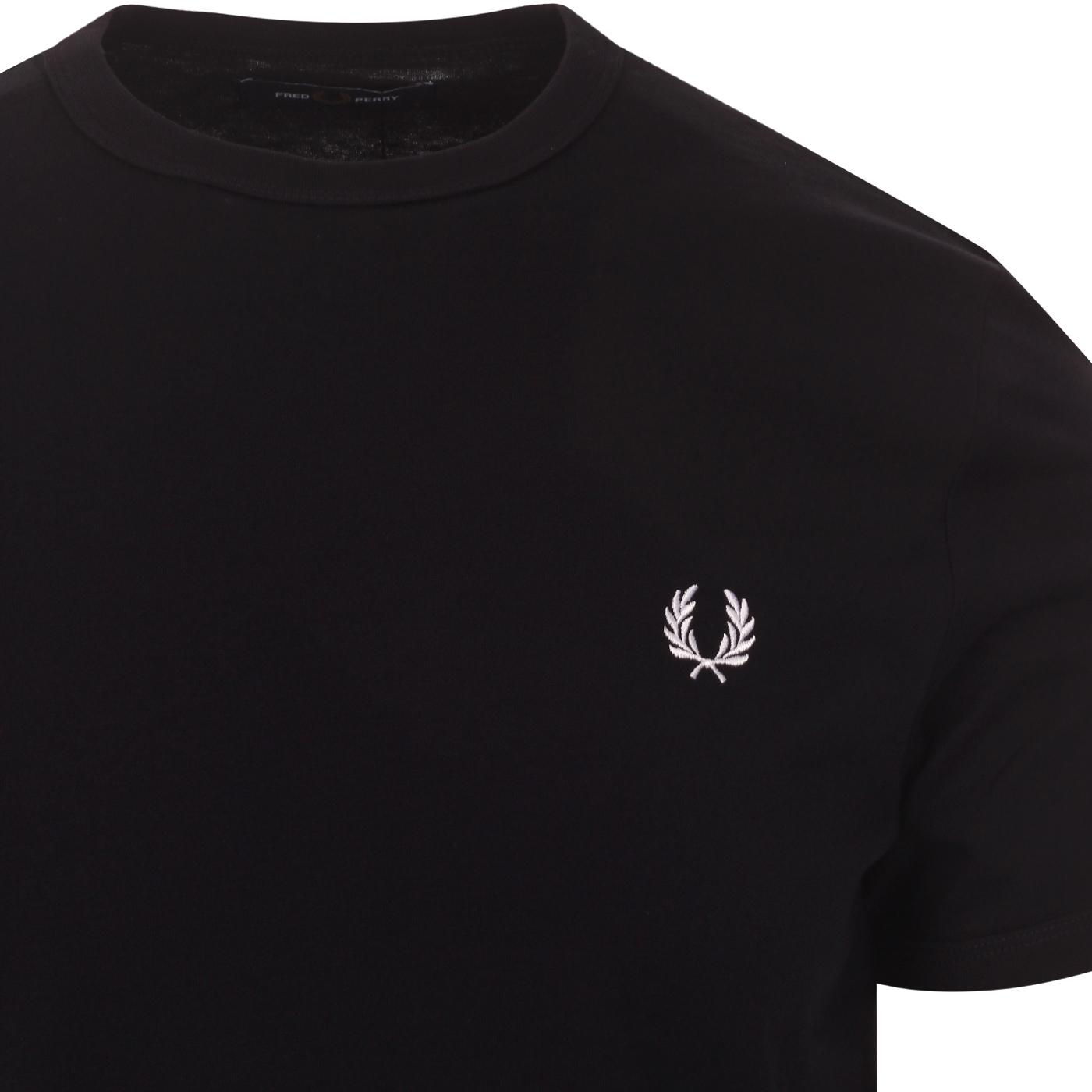 Fred Perry M3519 Retro Classic Ringer Tee In Navy