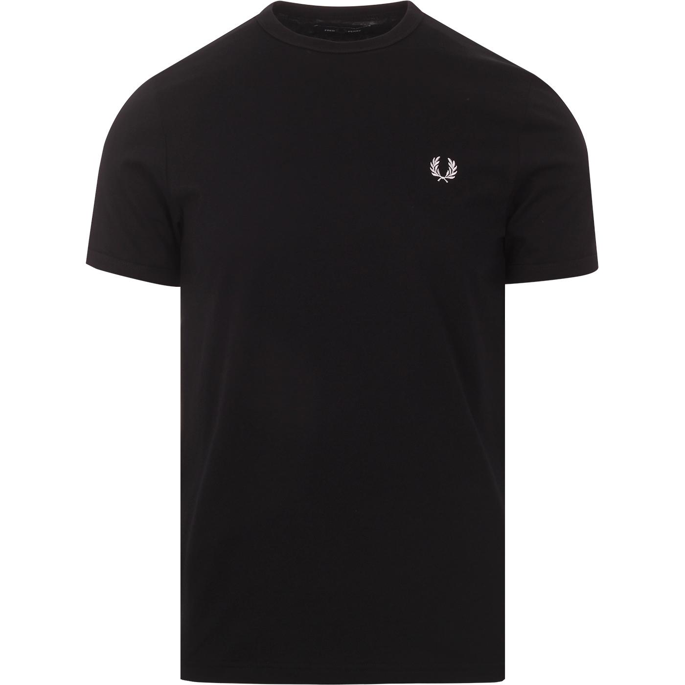 FRED PERRY M3519 Retro Classic Ringer Tee in Navy