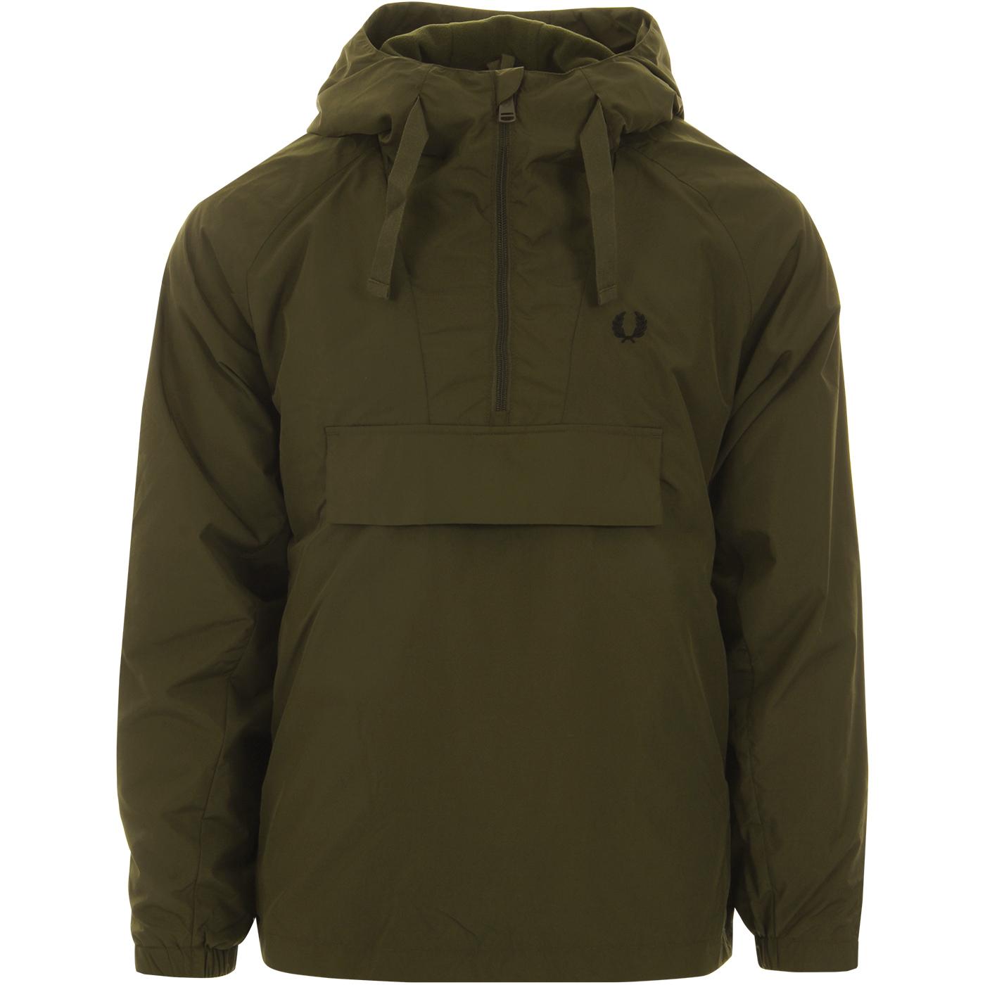 FRED PERRY Men's Mod Overhead Ripstop Jacket Dark Thorn