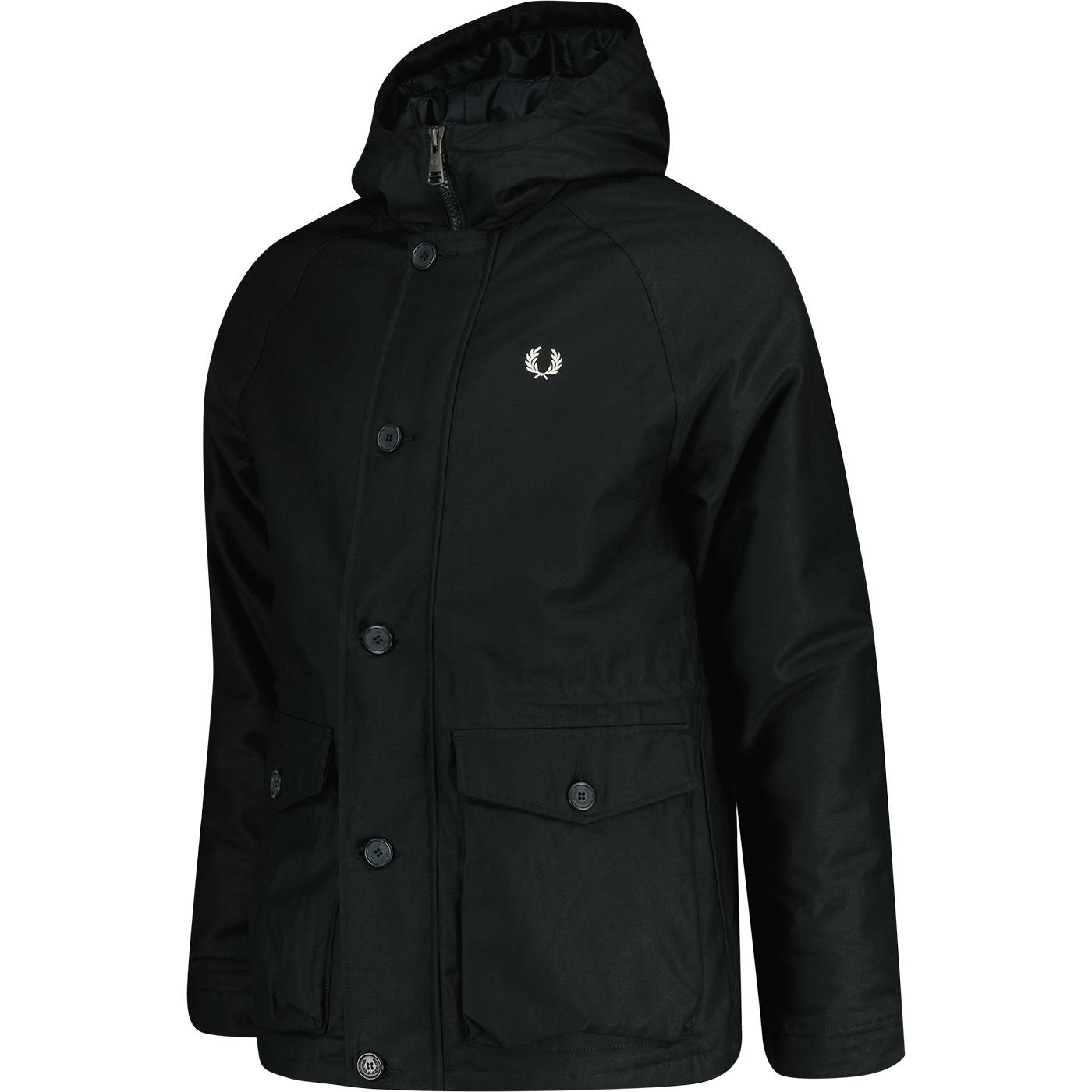 Fred Perry Retro Short Cotton Twill Parka NG