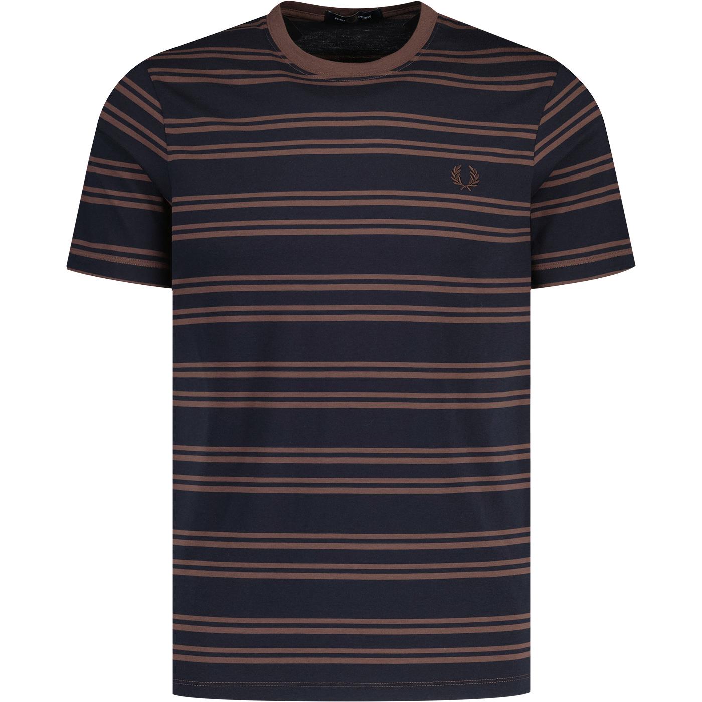 Fred Perry Retro Sport Fine Stripe T-shirt (N/B)