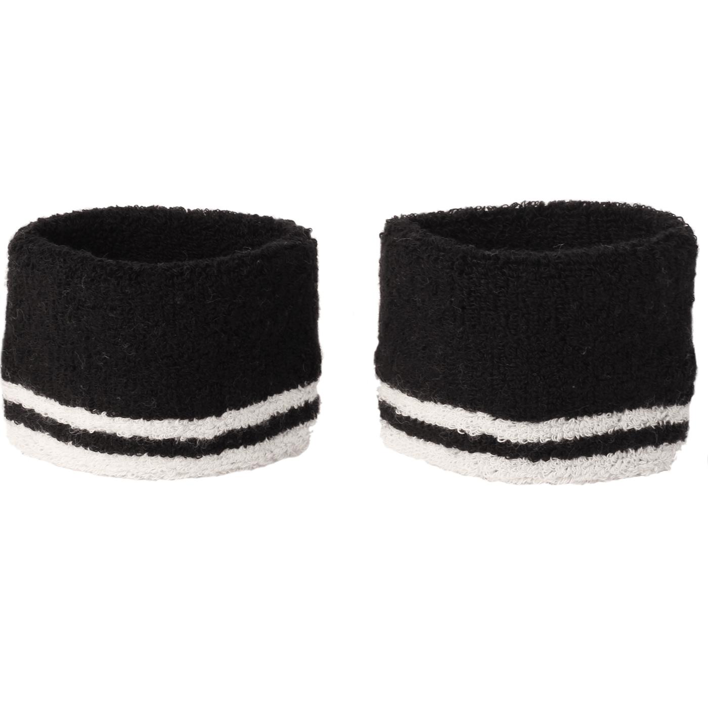 FRED PERRY Retro Tipped Towelling Sweatbands in Black/White