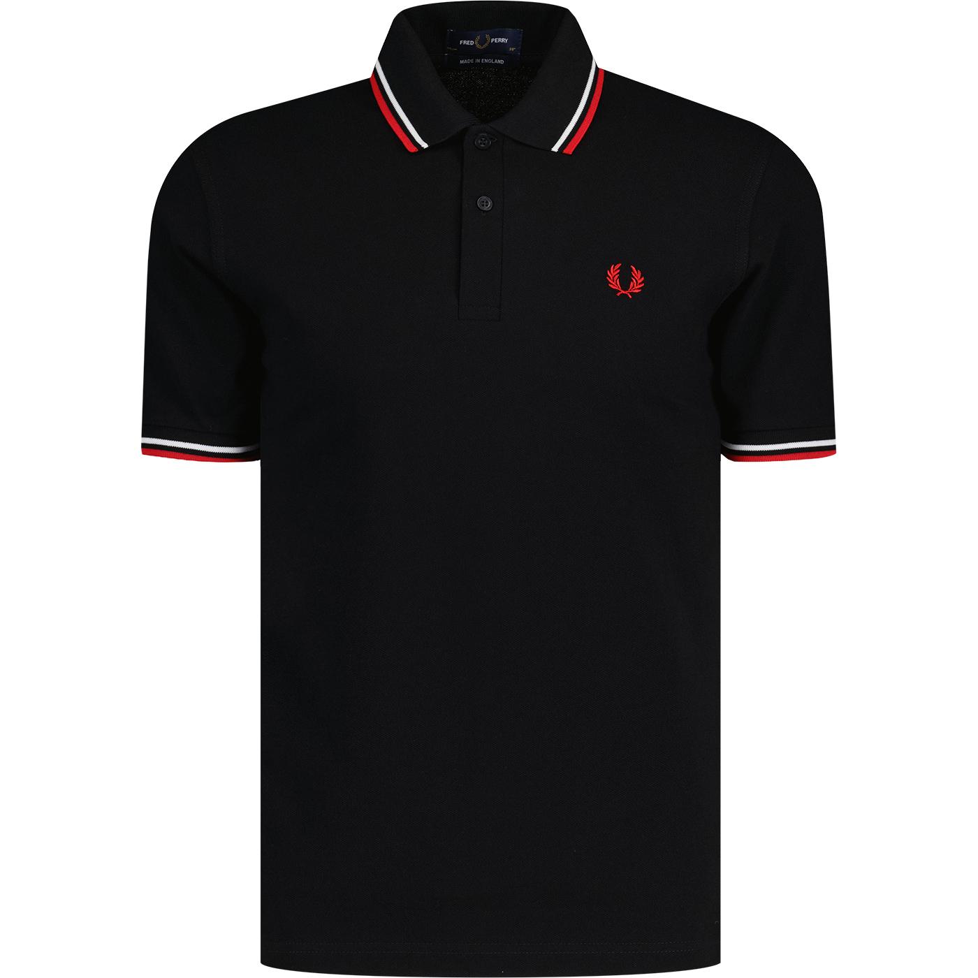 M12 FRED PERRY Made in England Twin Tipped Polo B