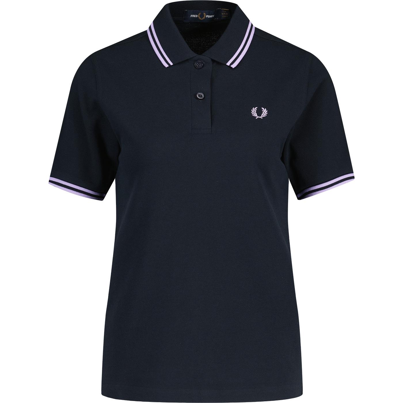 FRED PERRY Women G3600 Retro Twin Tipped Polo N/U