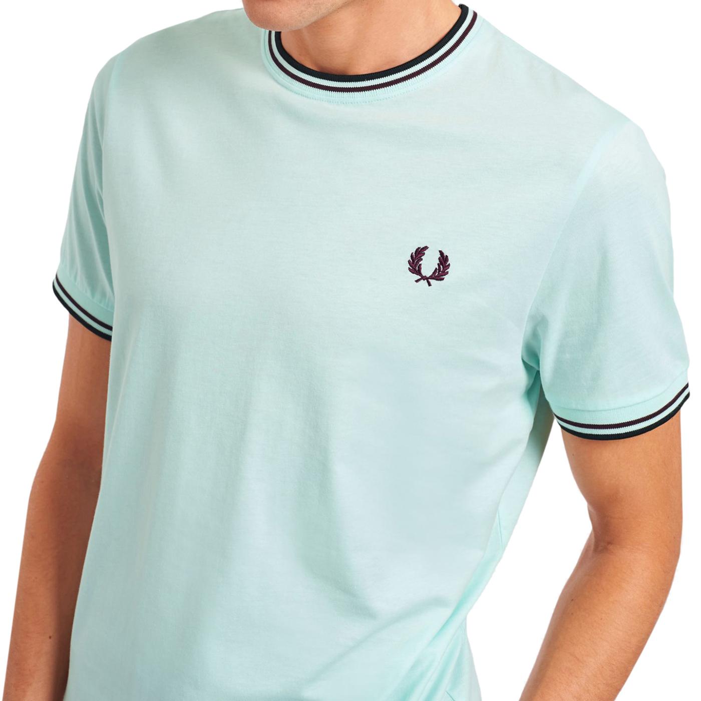 Fred Perry T-Shirt Twin Tipped, M1588 M32 Brighton Blue