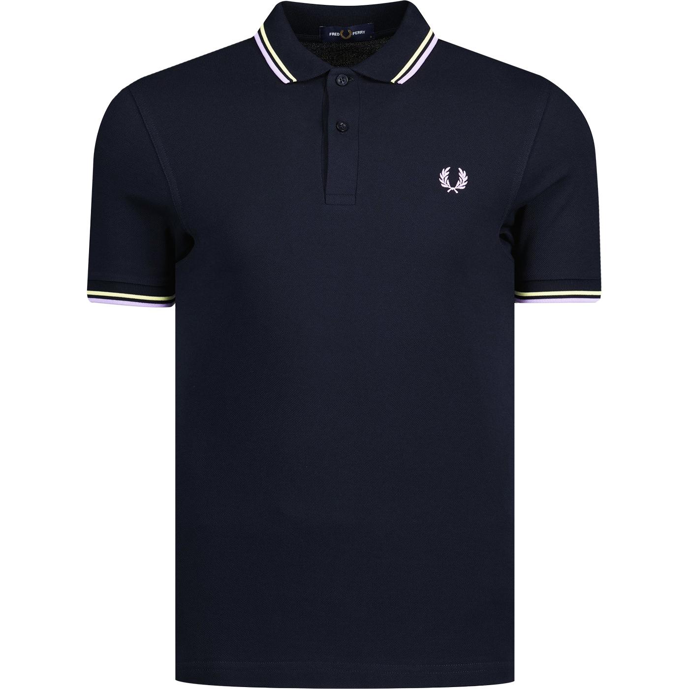 FRED PERRY M3600 Twin Tipped Mod Polo Top (N/WY/L)