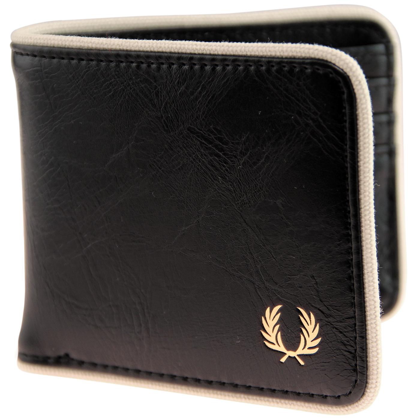 FRED PERRY Classic Billfold Logo Wallet - Black