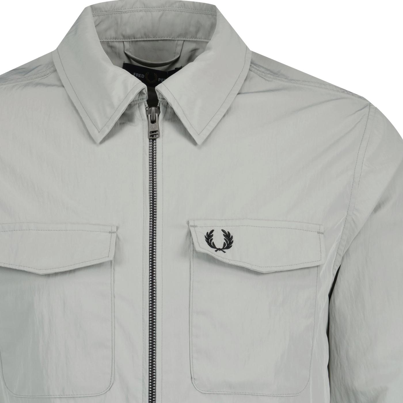Fred Perry Twill Zip Through Overshirt | Liberty