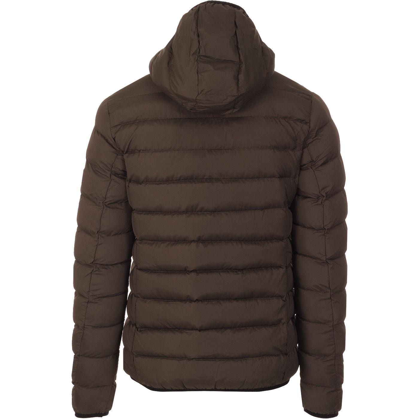 French connection mens row 2 hooded jacket on sale khaki