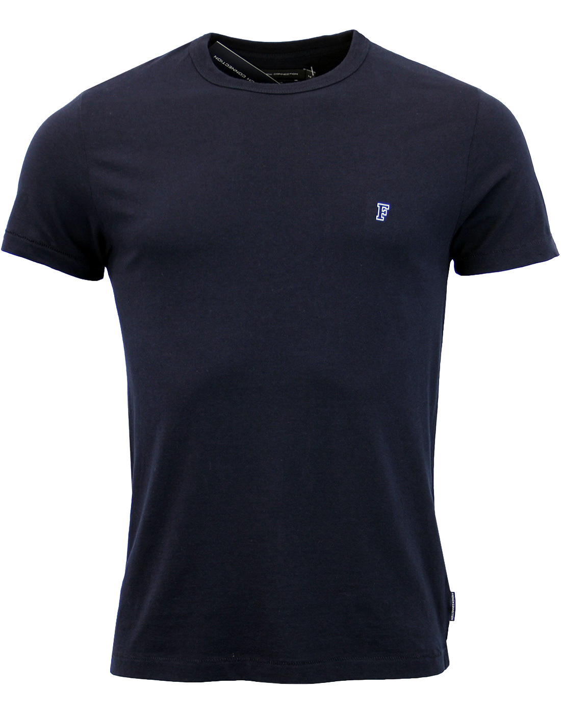FRENCH CONNECTION Retro Slim Fit Crew Neck Tee in Marine