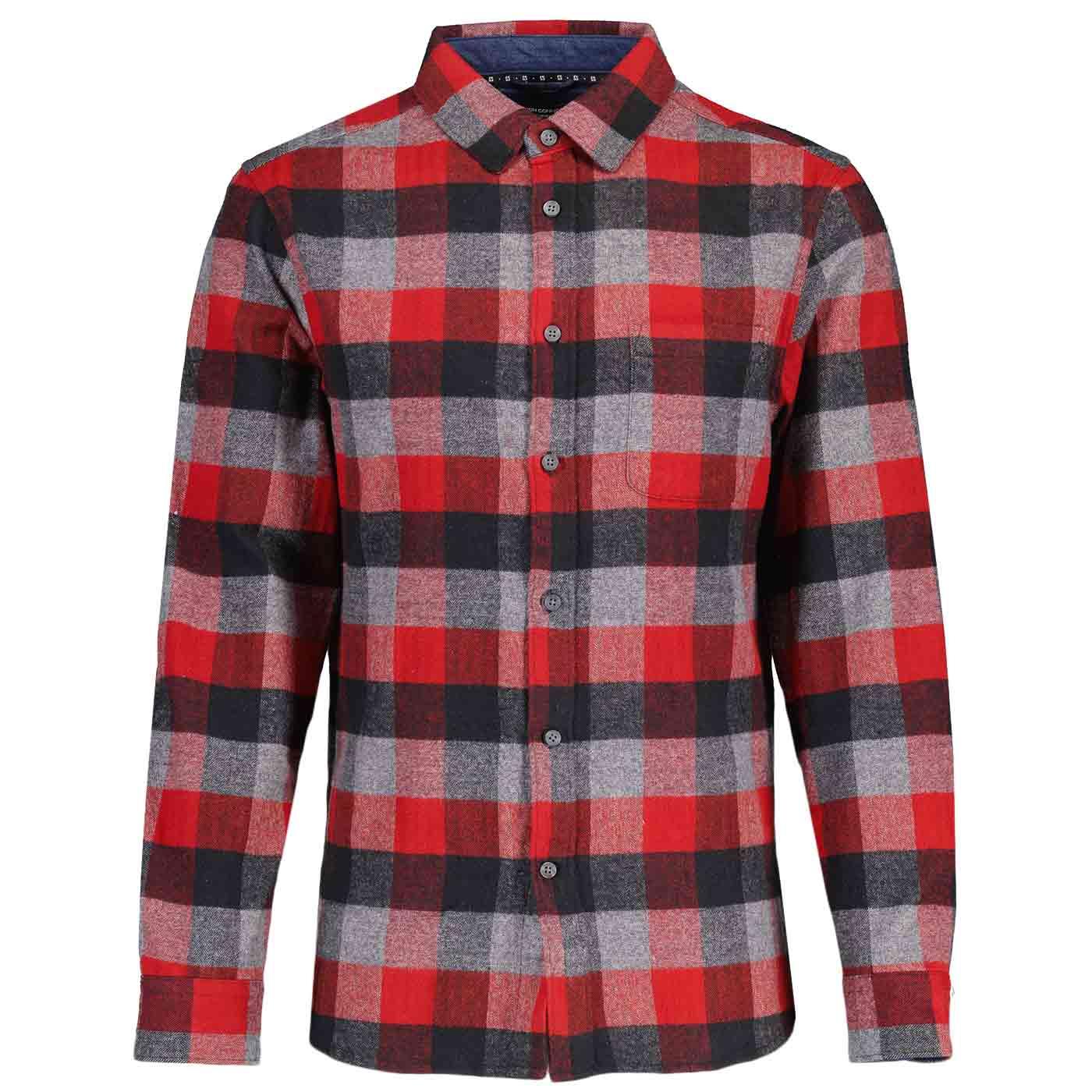 French Connection Brushed Flannel Check Shirt (B)