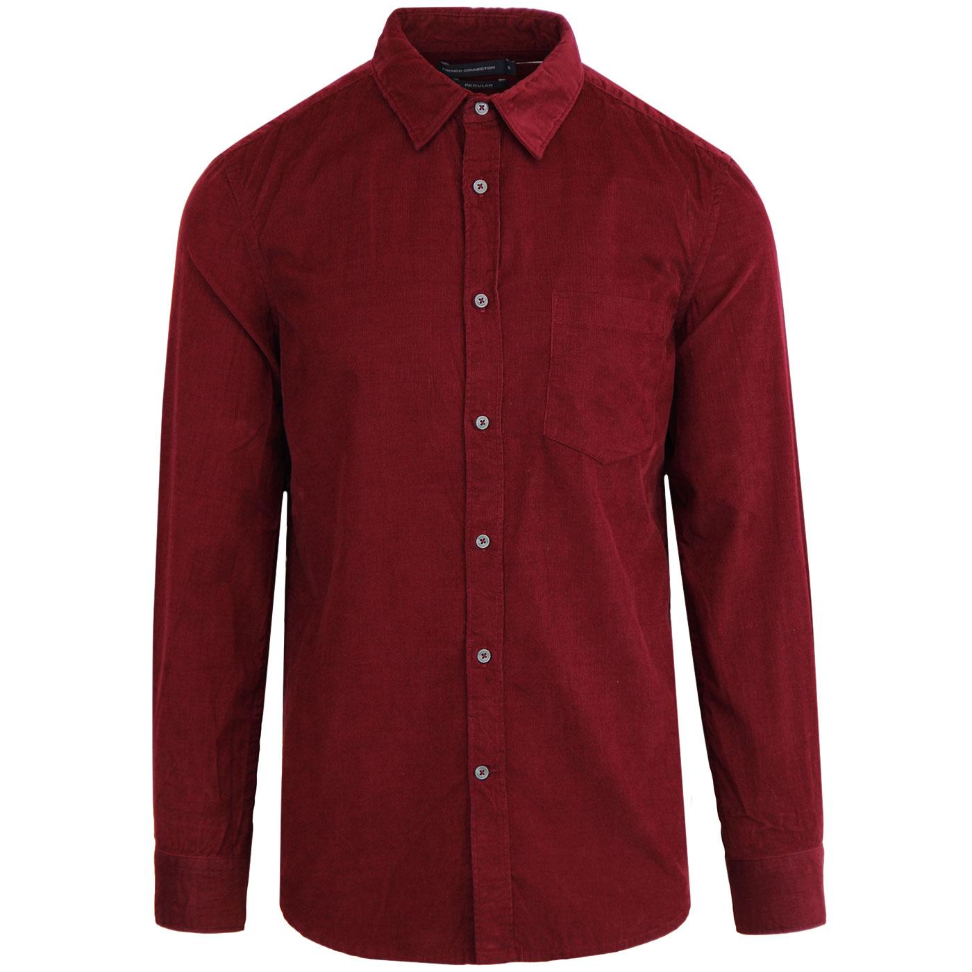 FRENCH CONNECTION Men's Retro Mod Cord Shirt (RR)