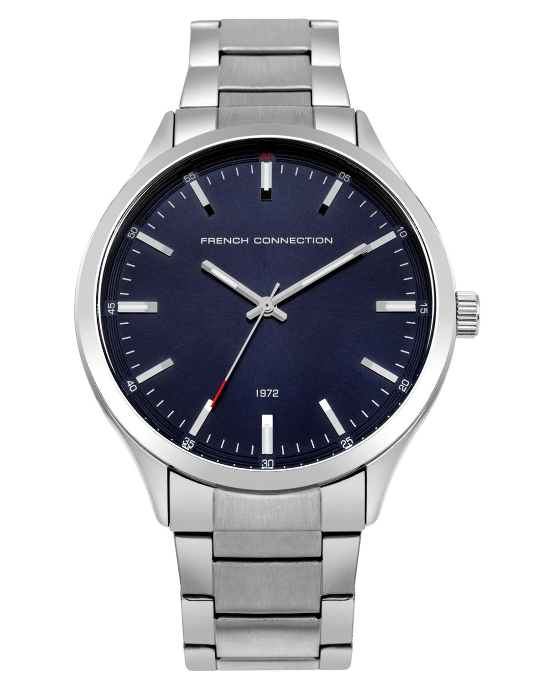 FRENCH CONNECTION Retro Blue Dial Bracelet Watch