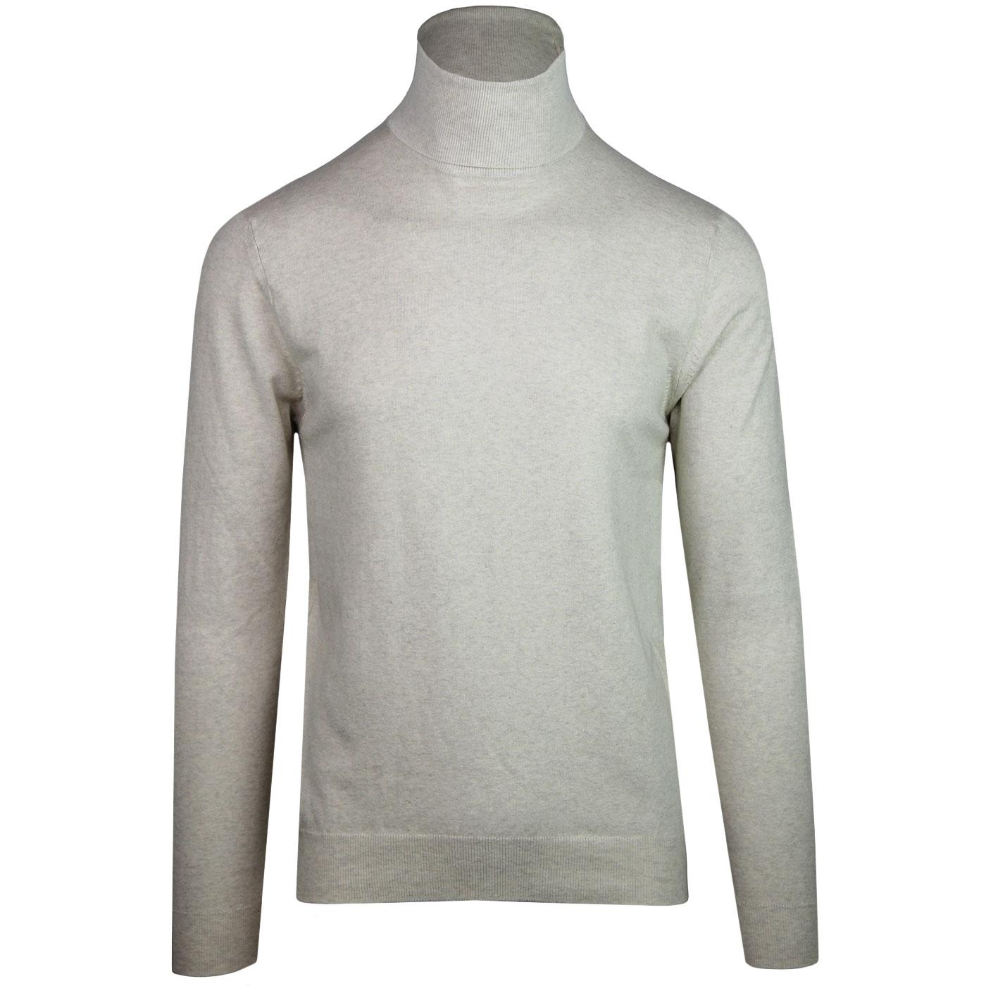 FRENCH CONNECTION 60s Mod Roll Neck Jumper (Fog)