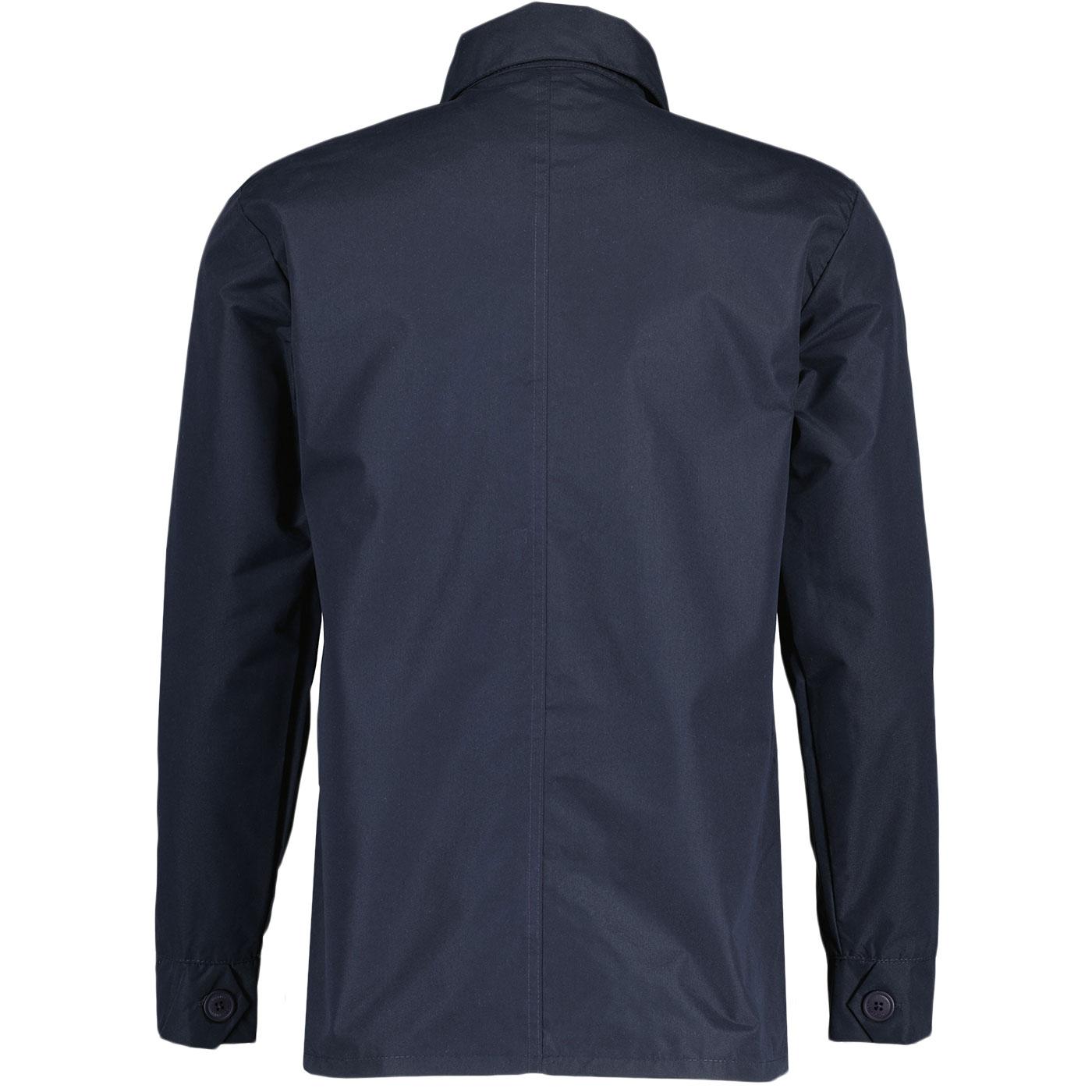 French Connection Utility 3 Pocket Retro Overshirt in Dark Navy