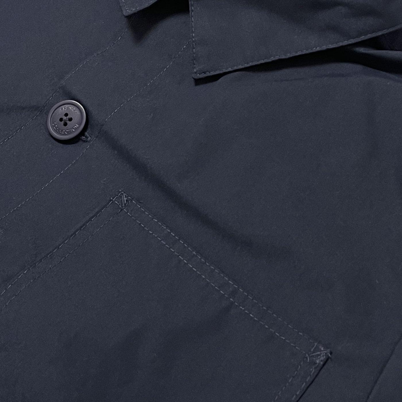 French Connection Utility 3 Pocket Retro Overshirt in Dark Navy