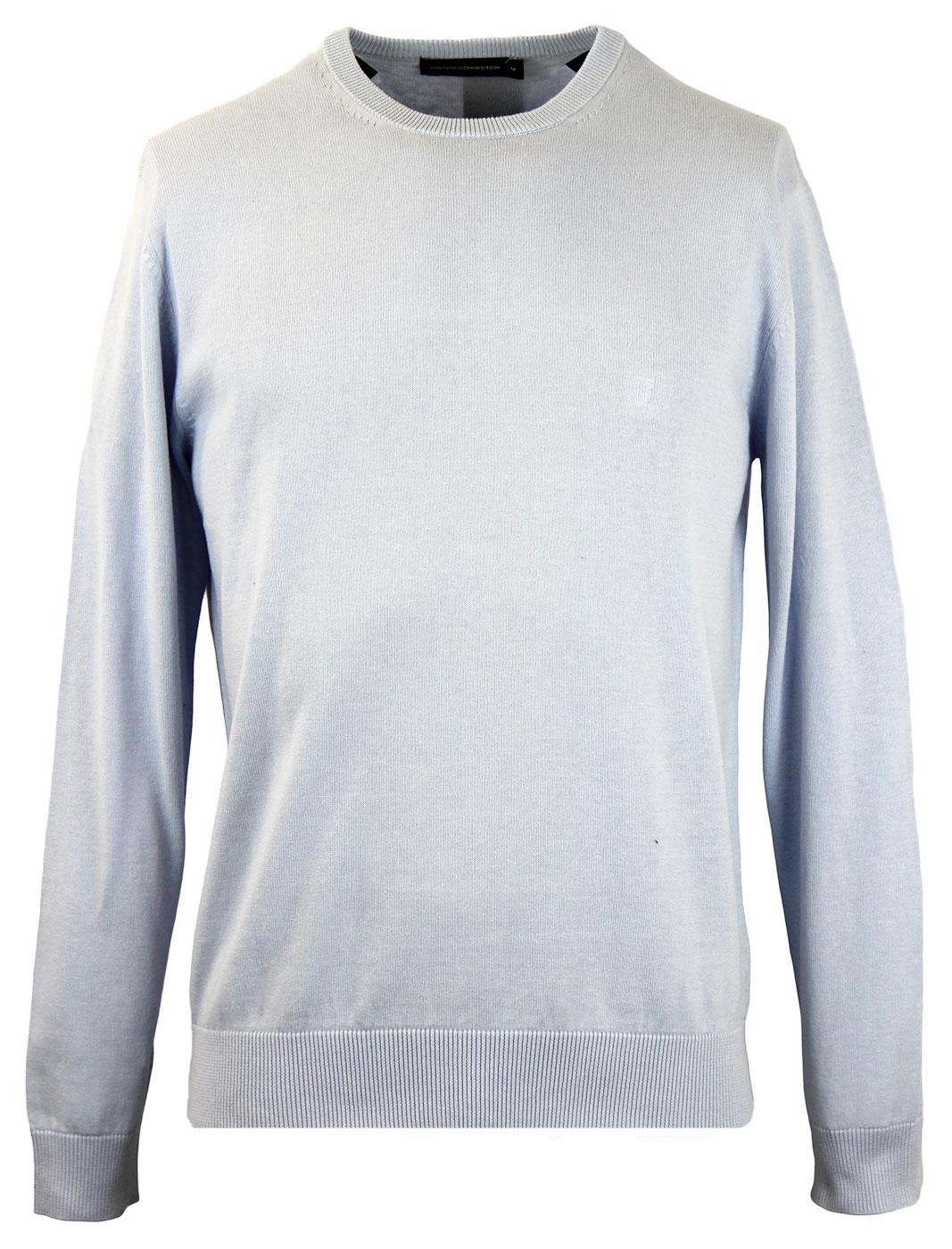 FRENCH CONNECTION AUderly Retro Mod Crew Neck Jumper Cold Sky