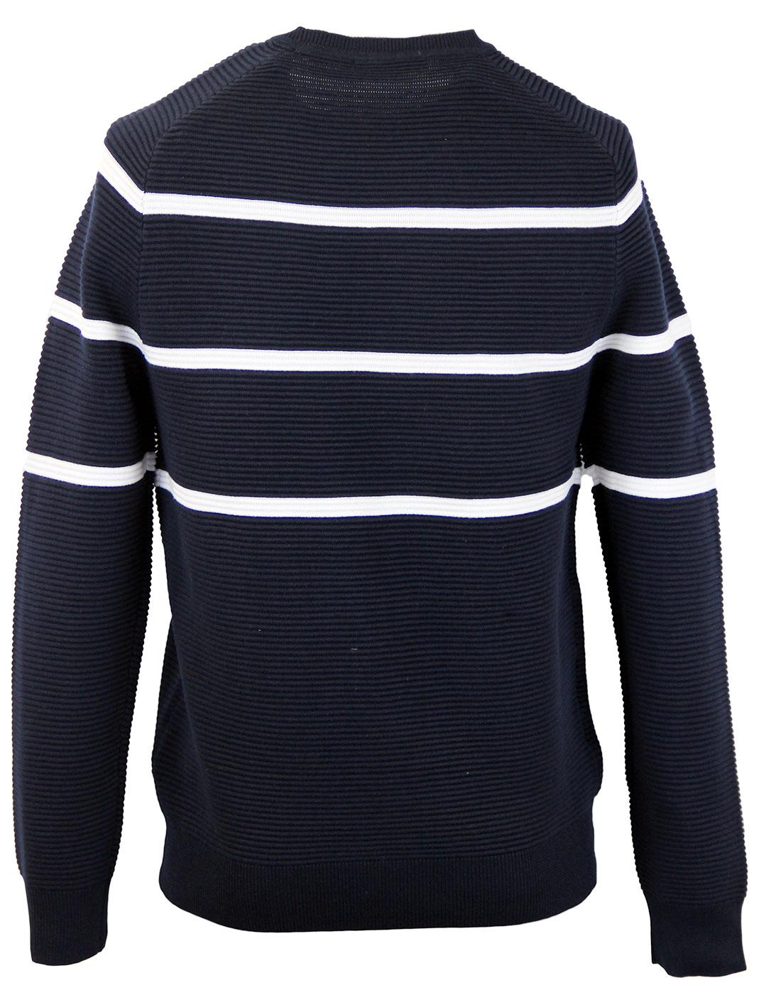 FRENCH CONNECTION Retro Mod Breton Stripe Ottoman Knit Jumper