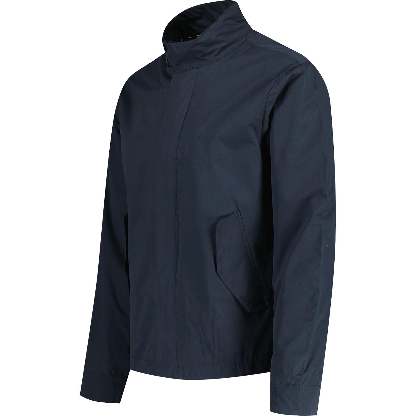 French Connection Lightweight Harrington Jacket in Navy/Cobalt