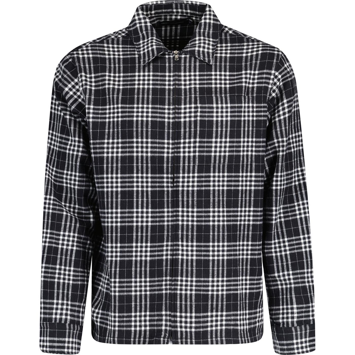 French Connection Pendine Zip Through Check Shirt 