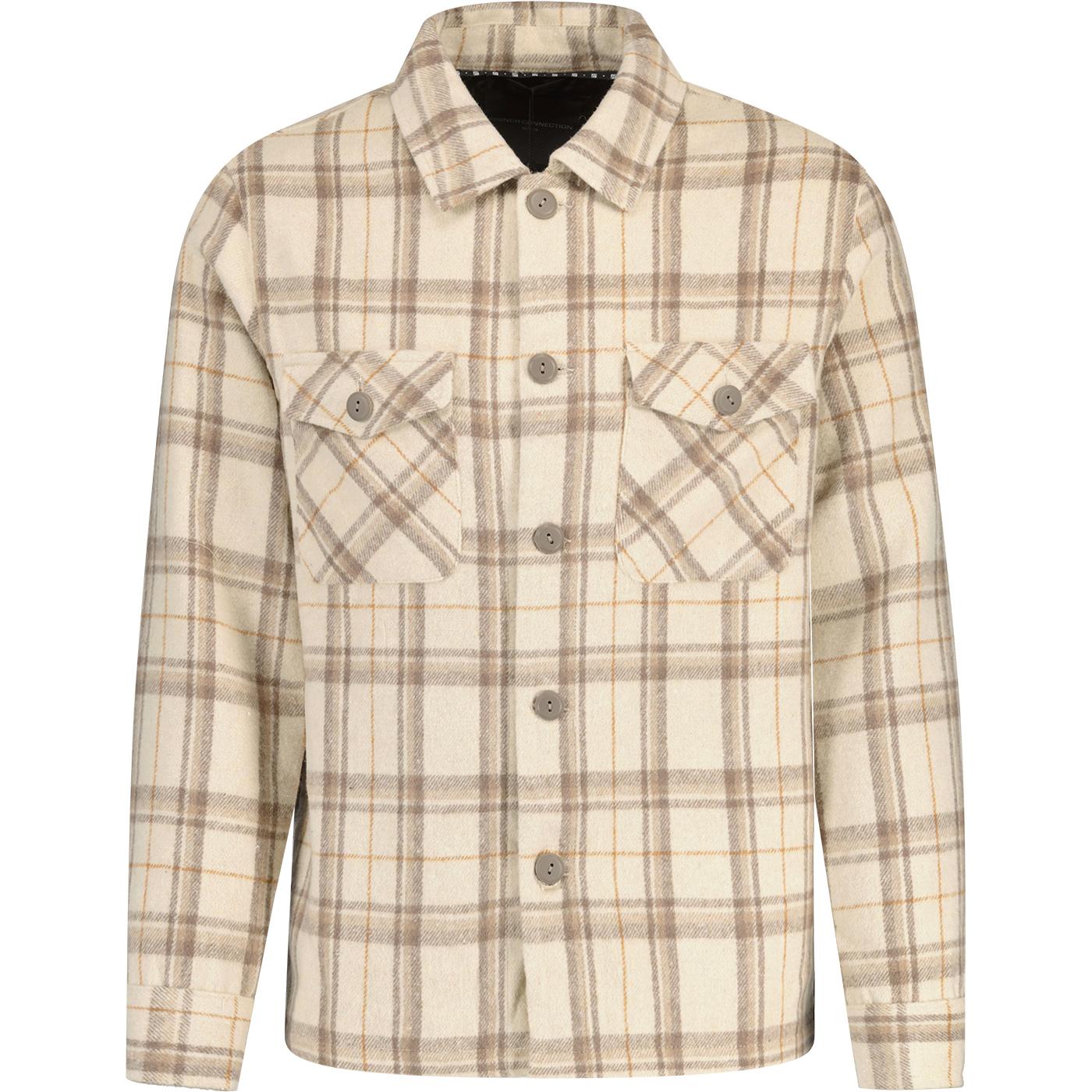 French Connection Check Brushed Flannel Overshirt 