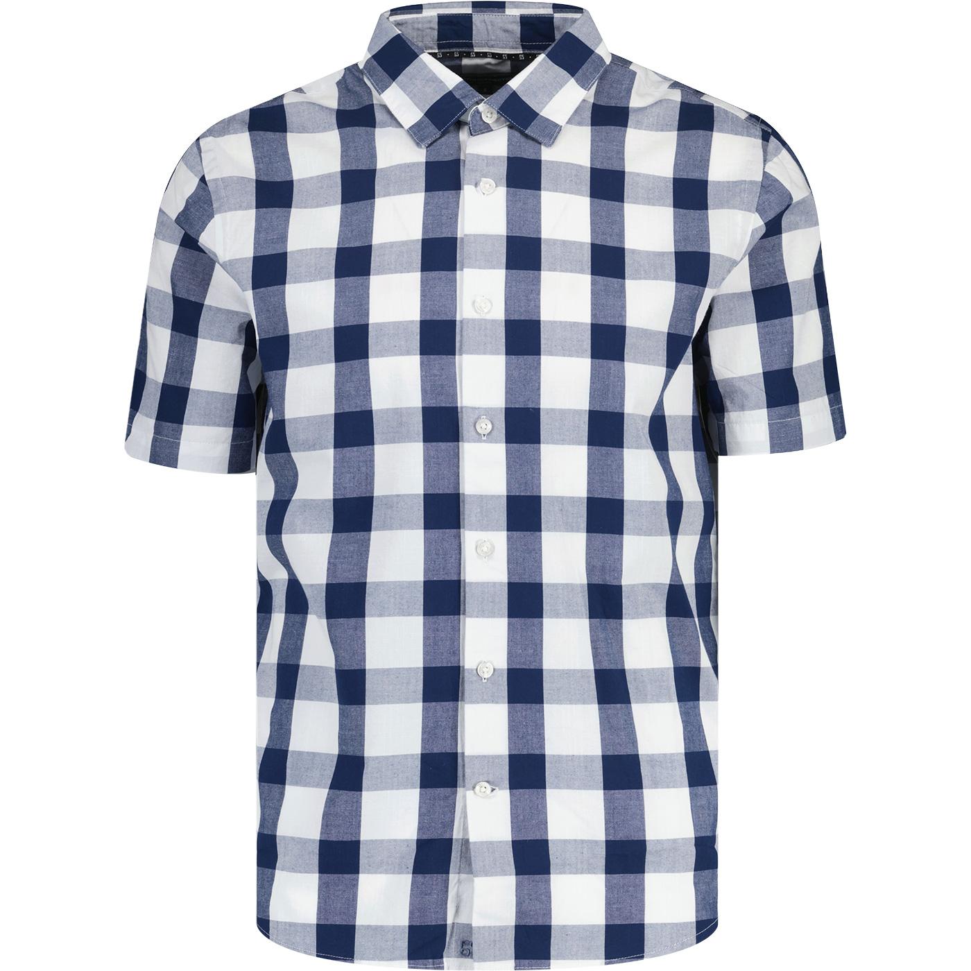 French Connection Retro Gingham Short Sleeve Shirt