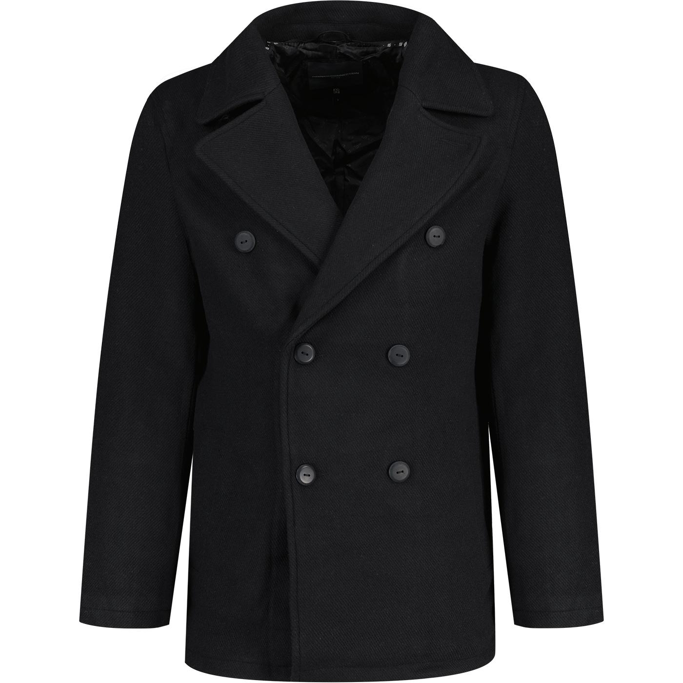 French connection double breasted wool coat hotsell