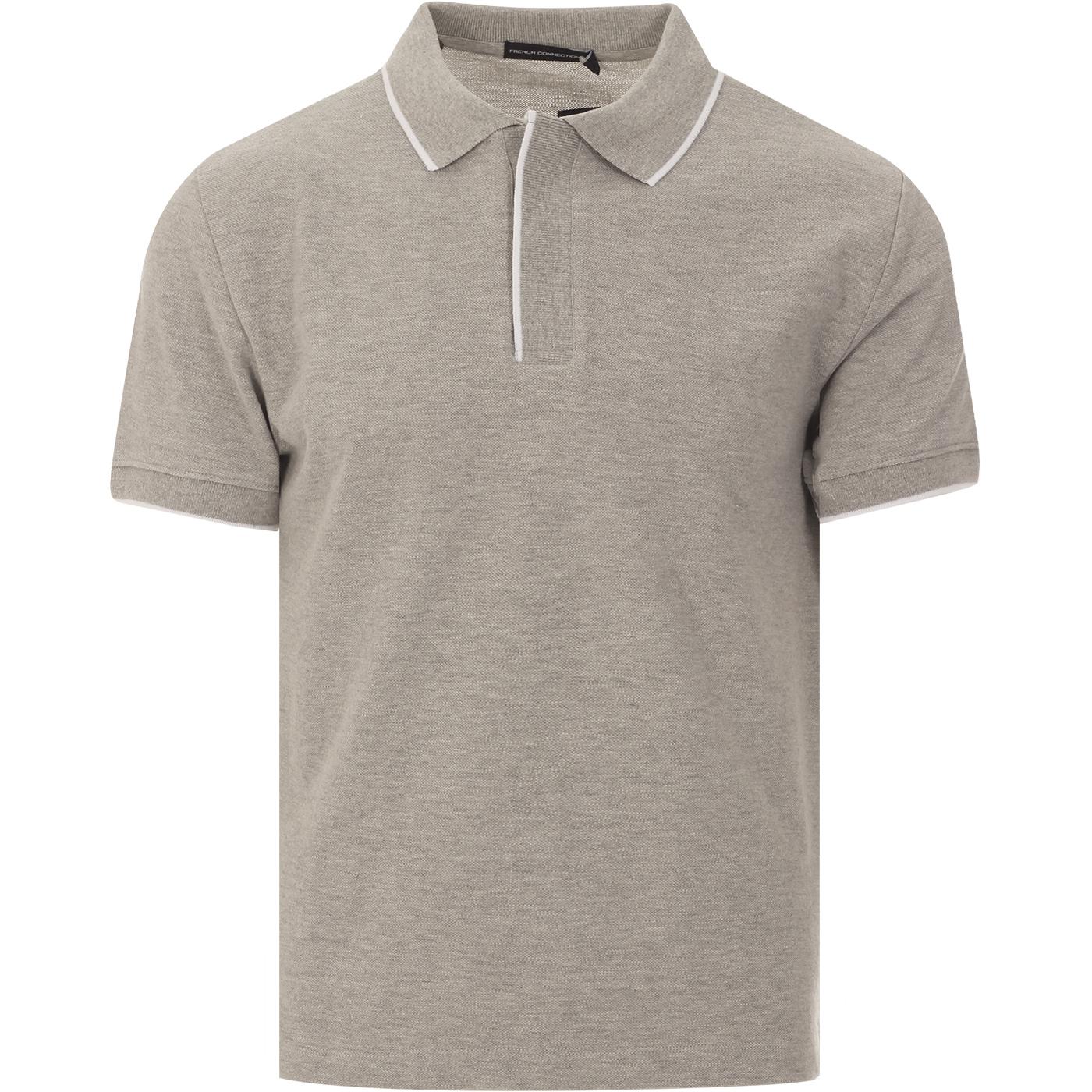 FRENCH CONNECTION Mod Concealed Placket Pique Polo