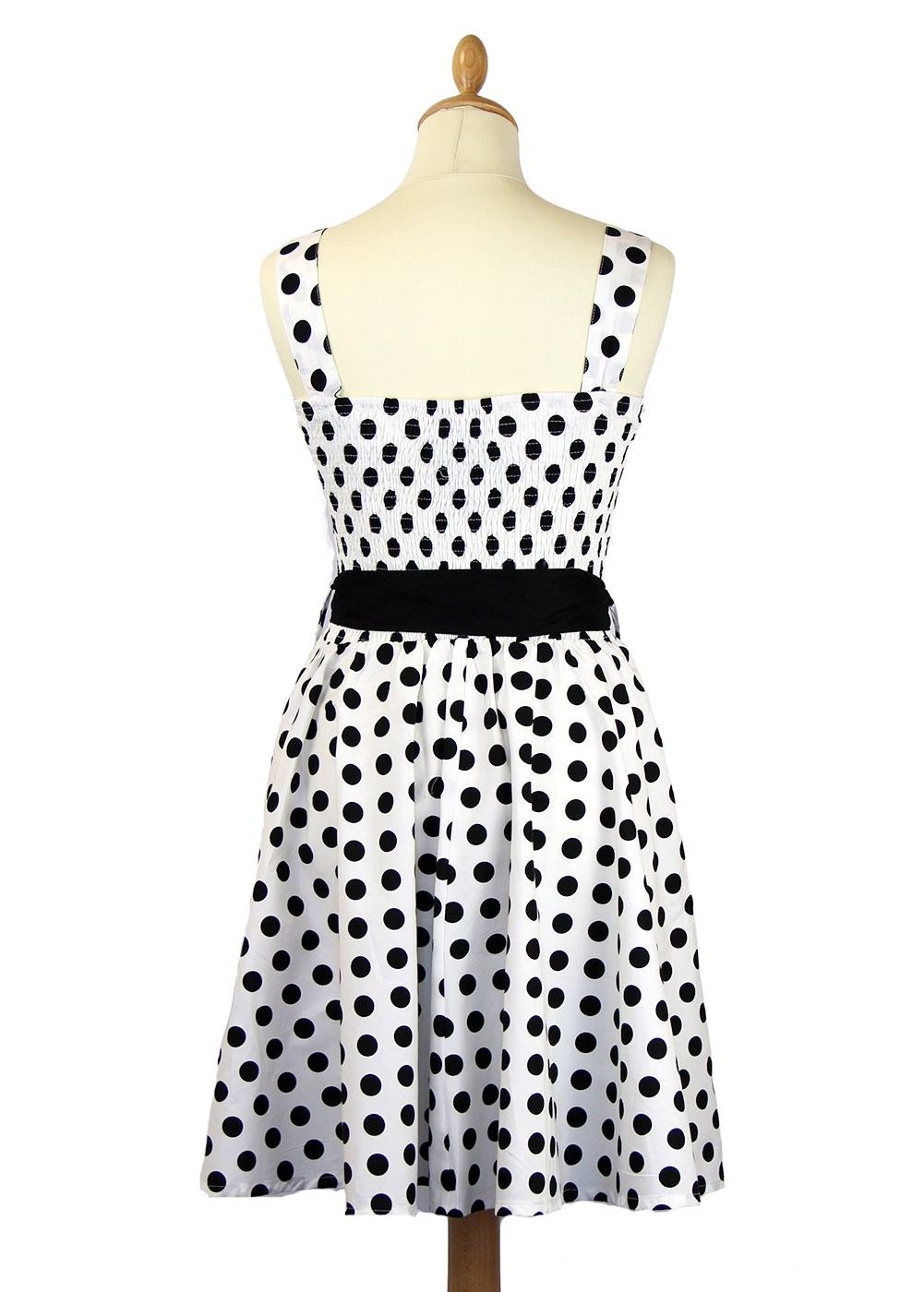 Friday On My Mind Minnie Retro 50s Sweetheart Dress in White