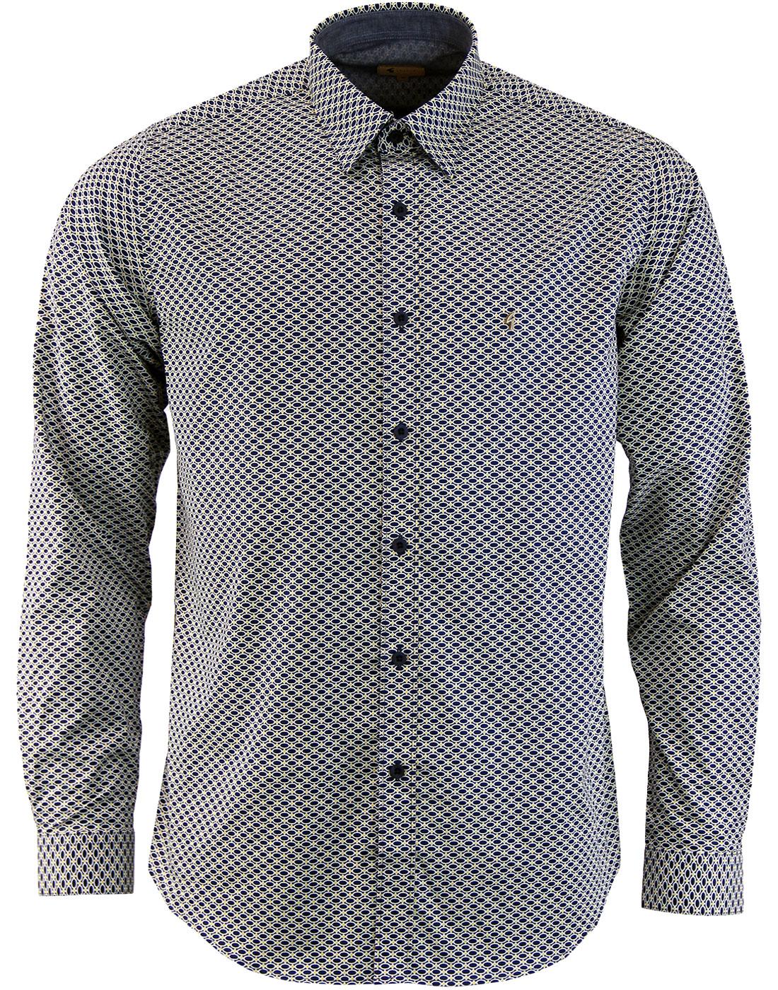 Goring GABICCI VINTAGE 60s Geometric Pattern Shirt
