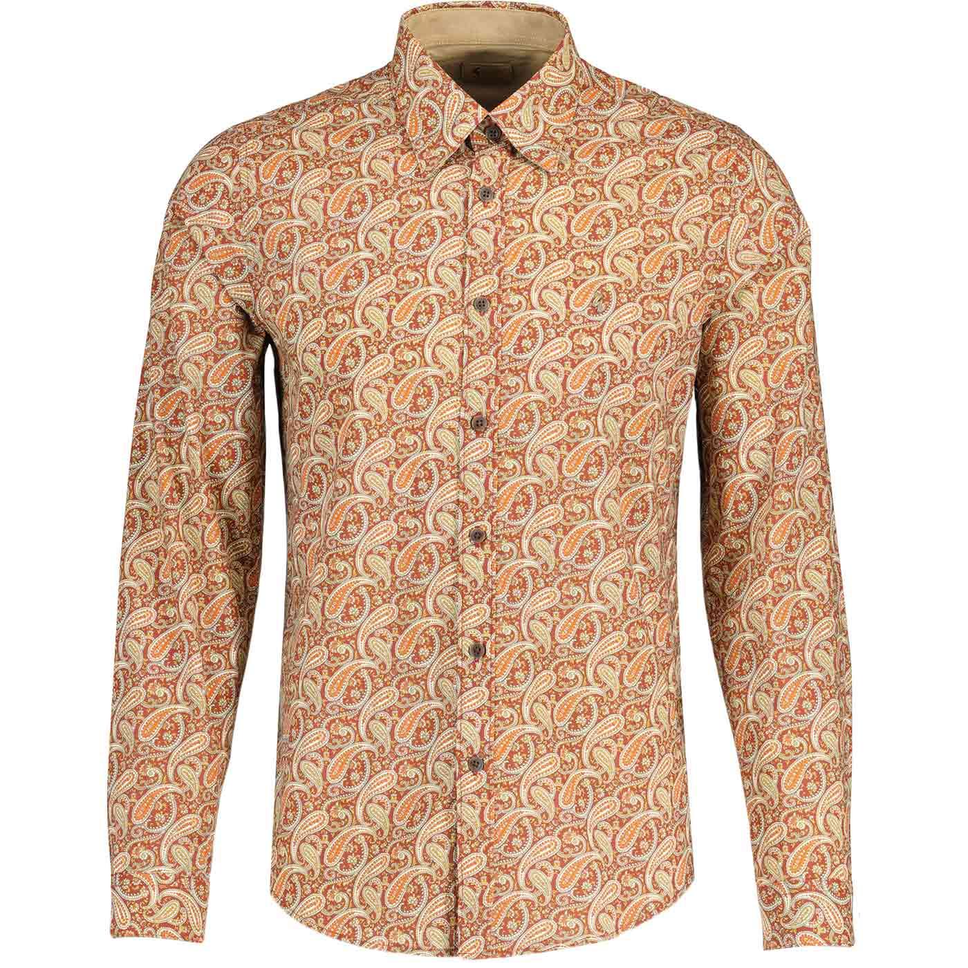 Rory Gabicci Vintage Paisley Spearpoint Shirt B