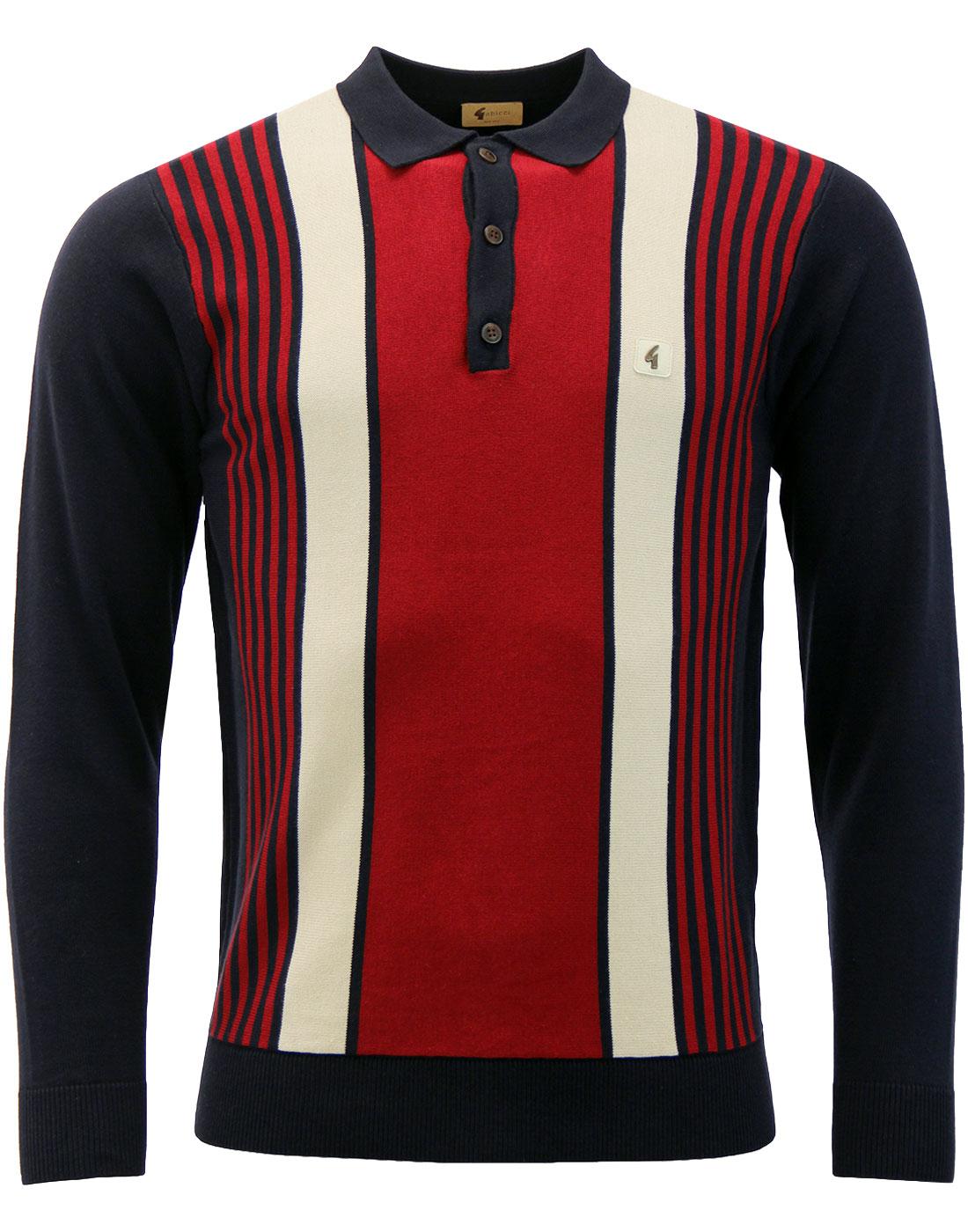 Searle GABICCI VINTAGE Multi Stripe Knitted Polo N