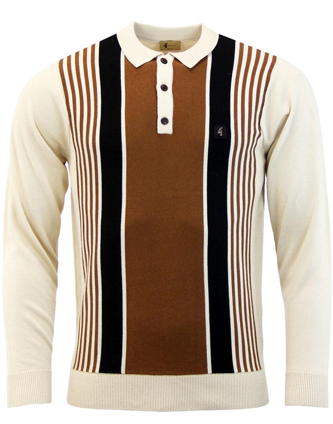 Searle GABICCI VINTAGE Multi Stripe Knitted Polo O