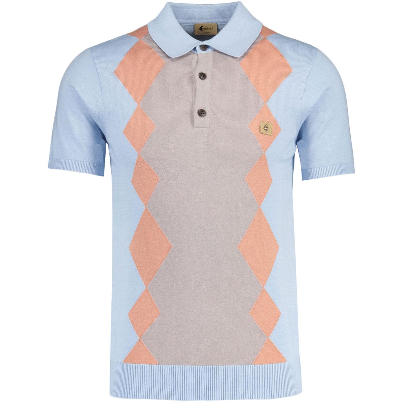 Bond Gabicci Vintage Contrast Panel Knitted Polo A
