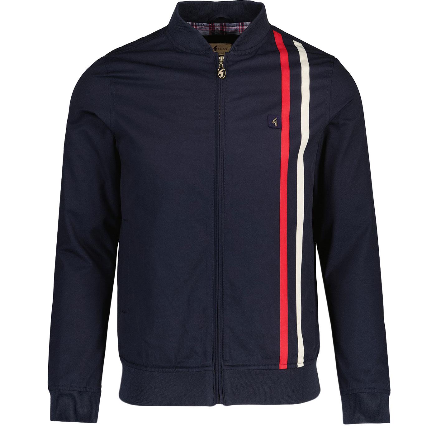 Griffin Gabicci Vintage Race Stripe Bomber Jacket 