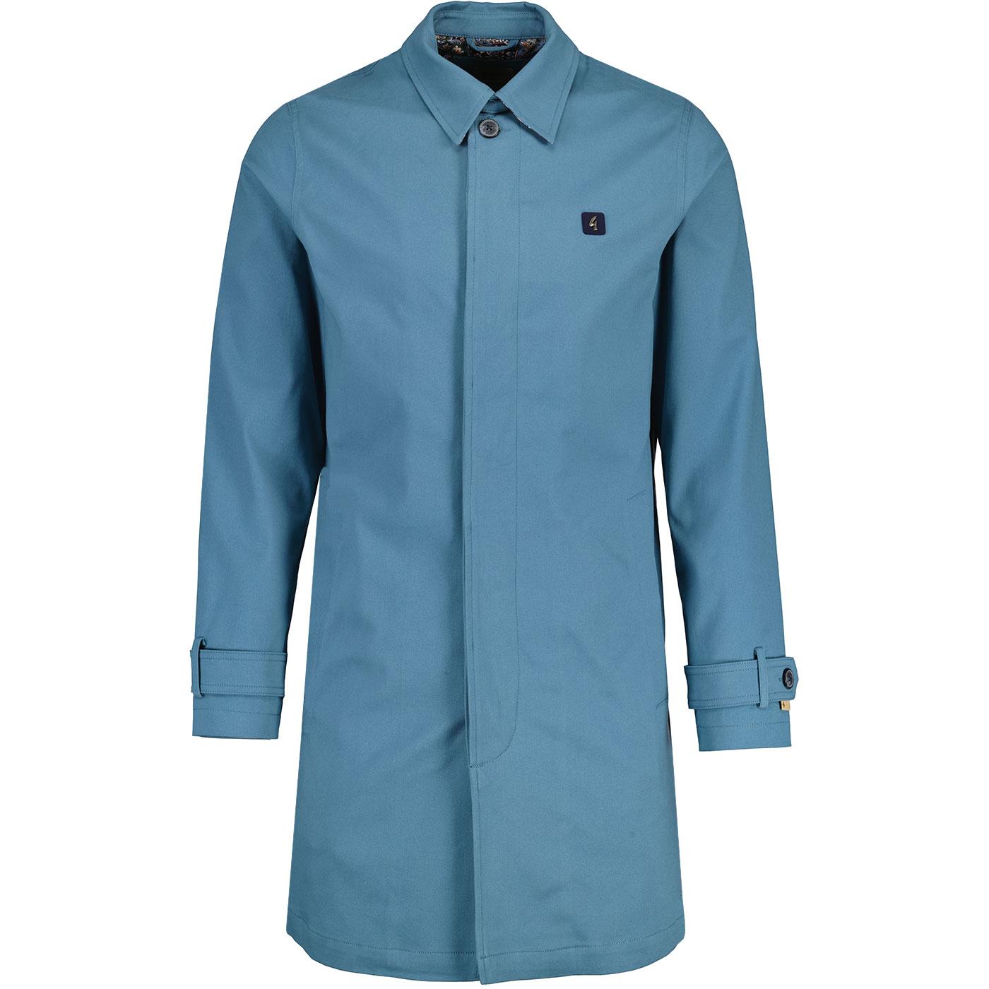 Houghton GABICCI VINTAGE 60s Mod Mac Jacket (Aqua)