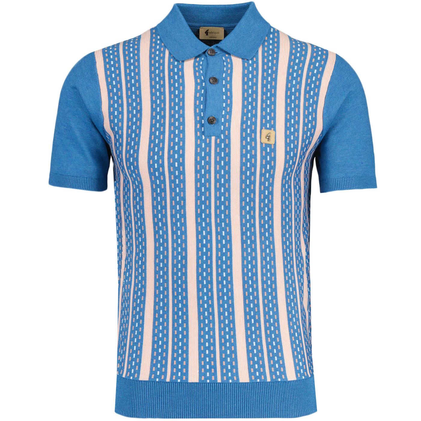 Johnny Gabicci Vintage Dash Stripe Knitted Polo A
