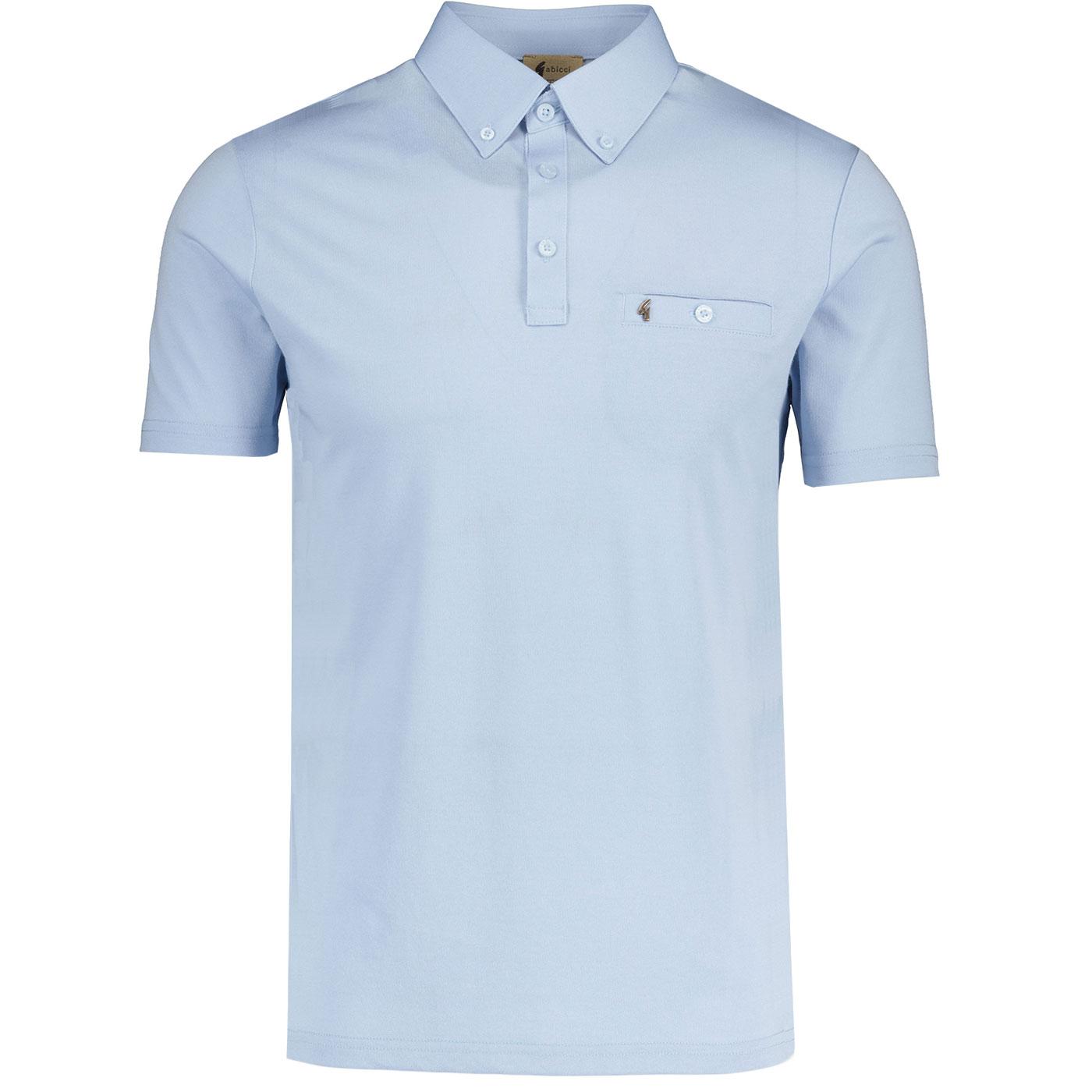 Ladro GABICCI VINTAGE Mod Button Down Polo (Azure)