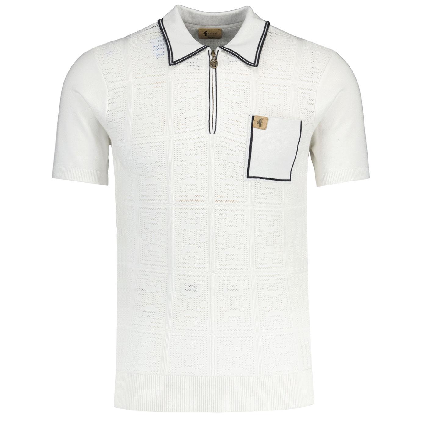 Marr Gabicci Vintage Zip Neck Knitted Polo Shirt W