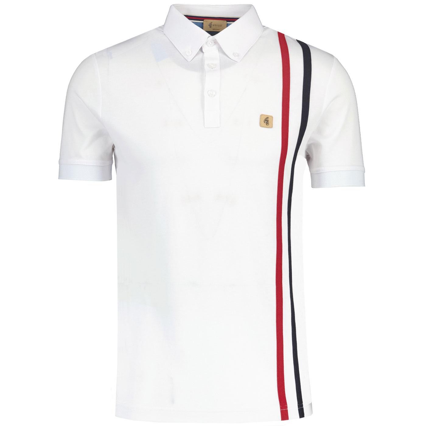 Patrick Gabicci Vintage Racing Stripe Polo Top W