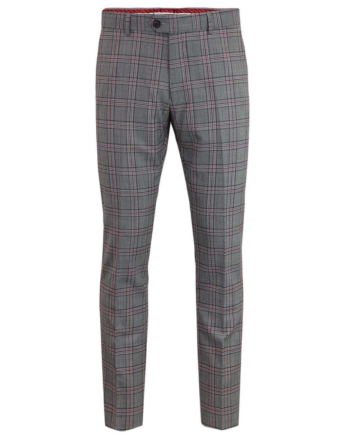 Aspen GABICCI VINTAGE Mod POW Check Suit Trousers